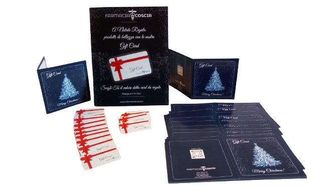 Kit fisico di gift card personalizzate